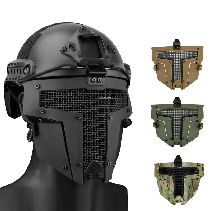 Camo Face Paint - Tam Yüz Maskesi Nefes Alabilir Çelik