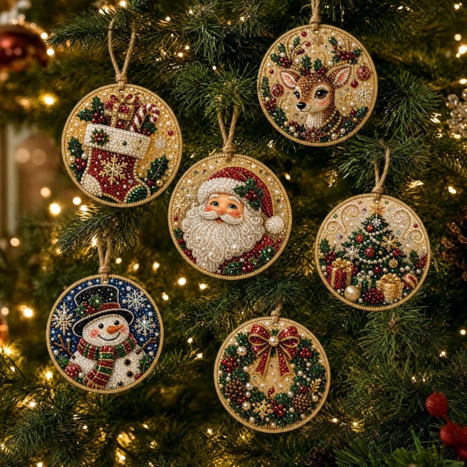 6PC Noel Ağacı Ahşap El Yapımı - Elk Bugle Call incelemesi ve fiyatı